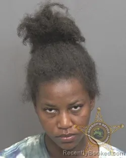 Mugshot of MIDORI AUJANAE COLBERT booked in Vanderburgh County, Indiana on July 2, 2026