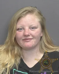Mugshot of JORDAN ELIZABETH HUNTER-BELL booked in Vanderburgh County, Indiana on May 2, 2026