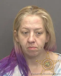 Mugshot of SAMANTHA MICHELLE SANDAGE booked in Vanderburgh County, Indiana on April 27, 2026