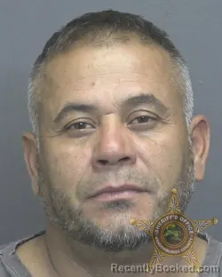 Mugshot of MANUEL ENRIQUE CABRRERA booked in Vanderburgh County, Indiana on June 9, 2026