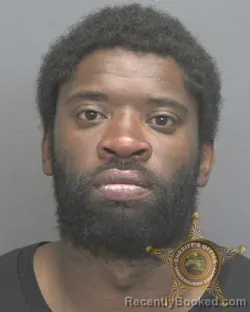 Mugshot of JACQUANE DOMINIC RHODES booked in Vanderburgh County, Indiana on May 3, 2026