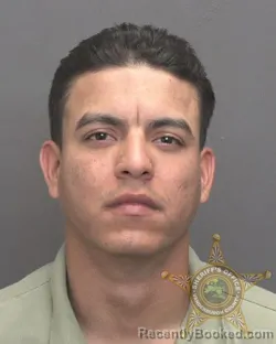 Mugshot of JAVIER MORA SANCHEZ booked in Vanderburgh County, Indiana on June 22, 2026