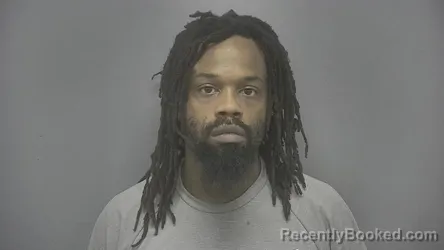 Mugshot of Aaron Jamal Brown booked in Vigo County, Indiana on July 29, 2026