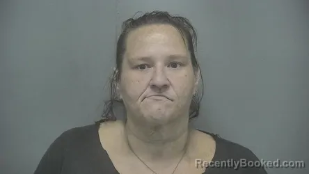 Mugshot of Amber B Compton booked in Vigo County, Indiana on June 19, 2026