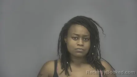 Mugshot of Ashley Monique Jordan booked in Vigo County, Indiana on May 19, 2026