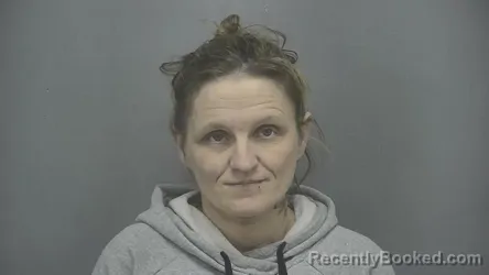 Mugshot of Ashley Ann Ring booked in Vigo County, Indiana on March 17, 2026