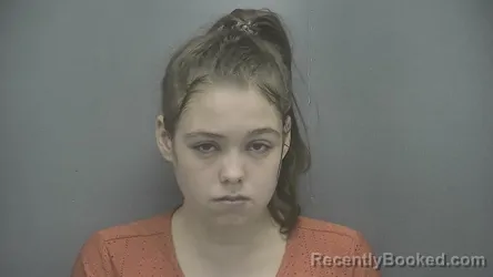 Mugshot of Alena Elizabeth Marie St Clair booked in Vigo County, Indiana on July 5, 2026