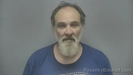 Mugshot of Andy G Sappenfield booked in Vigo County, Indiana on August 16, 2026