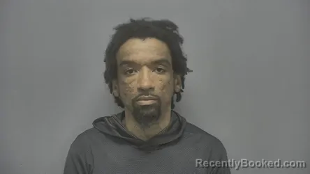 Mugshot of Brian Lamont Hatfield booked in Vigo County, Indiana on May 7, 2026