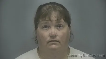 Mugshot of Brandy Jean Overdorff booked in Vigo County, Indiana on July 14, 2026