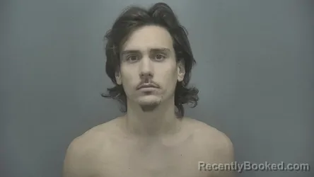 Mugshot of Braedan Noah Richard Thompson booked in Vigo County, Indiana on September 5, 2026