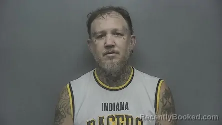 Mugshot of Clinton Nathaniel Cowan booked in Vigo County, Indiana on May 7, 2026