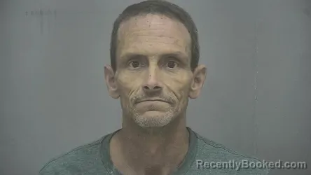 Mugshot of Chad E Downey booked in Vigo County, Indiana on June 19, 2026