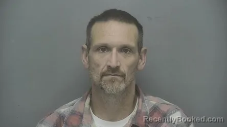 Mugshot of Christopher Douglas Franklin booked in Vigo County, Indiana on July 10, 2026