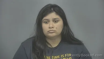 Mugshot of Carmina Gonzalez booked in Vigo County, Indiana on August 9, 2026