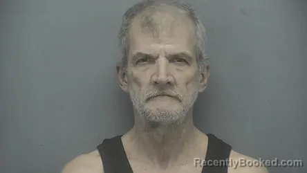 Mugshot of Charles R Rowe booked in Vigo County, Indiana on March 13, 2026