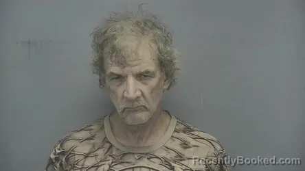 Mugshot of Charles R Rowe booked in Vigo County, Indiana on August 17, 2026