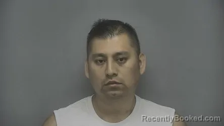 Mugshot of Demetrio Olivares Enriquez booked in Vigo County, Indiana on July 12, 2026