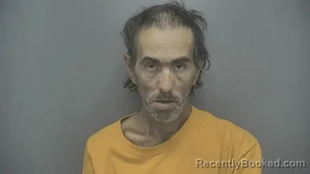Mugshot of Donnie Eslinger booked in Vigo County, Indiana on May 1, 2026