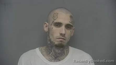 Mugshot of Devon Michael Lakin booked in Vigo County, Indiana on August 24, 2026