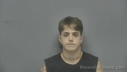 Mugshot of Dylan Russell Shipman booked in Vigo County, Indiana on August 16, 2026