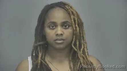 Mugshot of Dominique Stewart booked in Vigo County, Indiana on March 26, 2026