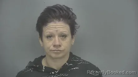 Mugshot of Ginger Marie Davis booked in Vigo County, Indiana on June 23, 2026