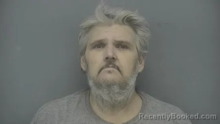 Mugshot of Gregory W Lacey booked in Vigo County, Indiana on May 7, 2026