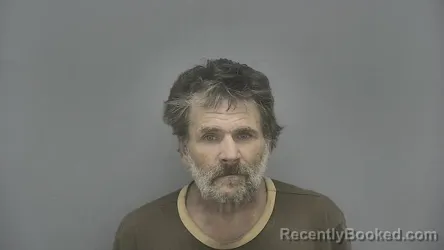 Mugshot of George L Richey booked in Vigo County, Indiana on May 13, 2026