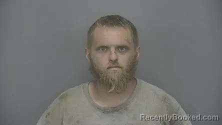 Mugshot of Justin Lee Charlton booked in Vigo County, Indiana on July 14, 2026