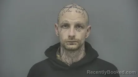 Mugshot of Justin Allen Edmonson booked in Vigo County, Indiana on May 13, 2026