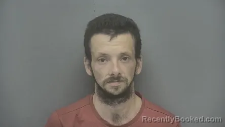 Mugshot of Jeffrey A Hunter booked in Vigo County, Indiana on July 8, 2026