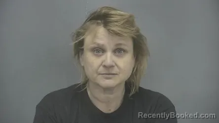 Mugshot of Joanna Michelle Hugunin booked in Vigo County, Indiana on June 16, 2026