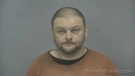 Mugshot of Joshua Alan Metcalf booked in Vigo County, Indiana on May 14, 2026