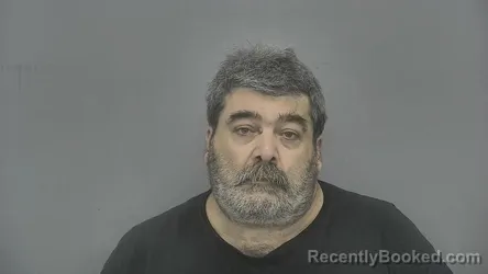Mugshot of John A Miller booked in Vigo County, Indiana on May 12, 2026