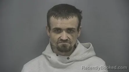 Mugshot of Jacob S Shelley booked in Vigo County, Indiana on July 13, 2026