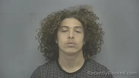 Mugshot of Jahde Nathaniel Wesley Thomas booked in Vigo County, Indiana on July 14, 2026