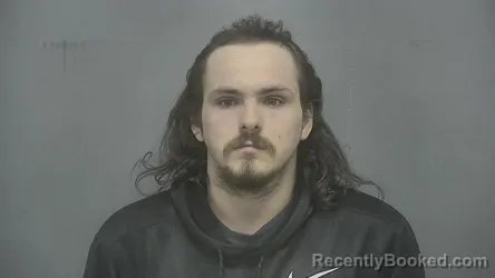 Mugshot of Kyle S Enyeart booked in Vigo County, Indiana on March 21, 2026