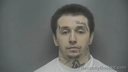 Mugshot of Kyle R Griffith booked in Vigo County, Indiana on April 24, 2026