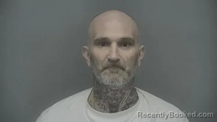 Mugshot of Kenny D Sanquenetti booked in Vigo County, Indiana on March 31, 2026