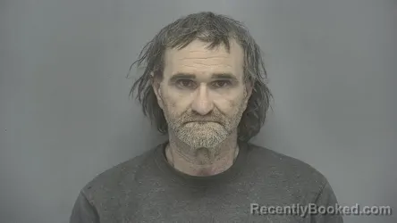 Mugshot of Larry A Hinesley booked in Vigo County, Indiana on May 23, 2026