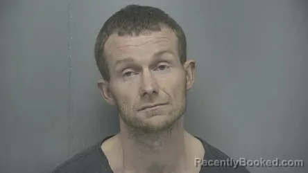 Mugshot of Leroy Junior Presley booked in Vigo County, Indiana on March 27, 2026