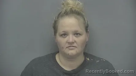 Mugshot of Megan Rene Hoffman booked in Vigo County, Indiana on September 16, 2026