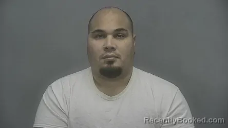 Mugshot of Miguel Angel Nieves Guerrido booked in Vigo County, Indiana on August 26, 2026