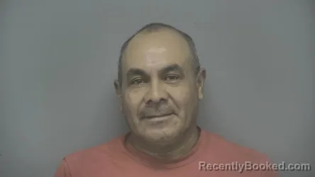 Mugshot of Marcos Yanel Olvera Pena booked in Vigo County, Indiana on October 6, 2026