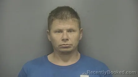 Mugshot of Marshall Ray Riker booked in Vigo County, Indiana on June 27, 2026