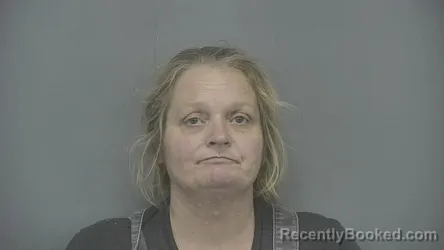 Mugshot of Mary J Trout booked in Vigo County, Indiana on July 13, 2026