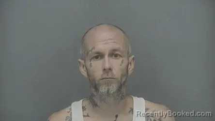 Mugshot of Richie Allen Johnson booked in Vigo County, Indiana on July 10, 2026