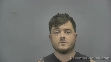 Mugshot of Ryan M Vicars booked in Vigo County, Indiana on March 17, 2026