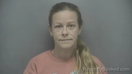 Mugshot of Stephanie Ann Allen booked in Vigo County, Indiana on October 6, 2026
